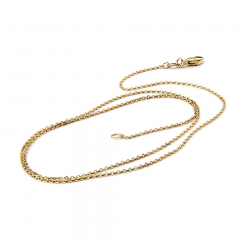 Trace round - yellow gold